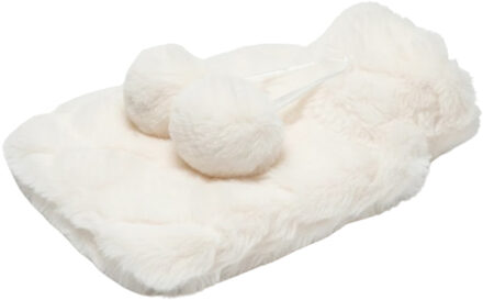 Feeric lights & Christmas Warmwater kruik - creme - met hoes - fluffy pluche - 280 ml