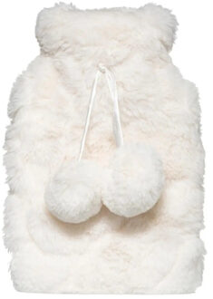 Feeric lights & Christmas Warmwater kruik - wit - met hoes - fluffy pluche - 280 ml