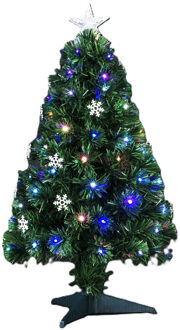 Feeric Lights Fiber kerstboom- met licht en piek - 90 cm - 74 leds