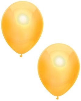 Feest ballonnen - metallic geel - 50x stuks - 30 cm - verjaardag versiering