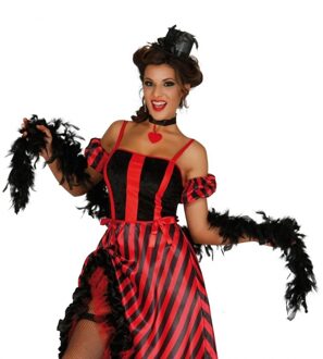 Feest boa zwart 180 cm lichte kwaliteit Multi