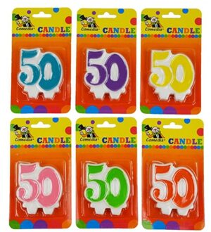 Feest kaarsje nummer 50