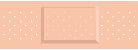 Feest pleister sticker 6 x 19 cm