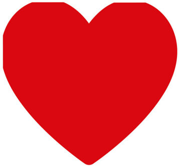 Feest servetten - 16x - hart - rood - 3 laags - 33 x 33 cm - Valentijn