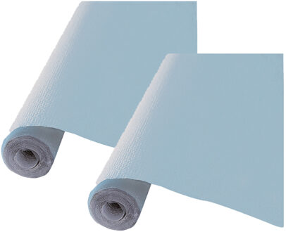 Feest tafelkleed op rol - 2x - blauw - 120cm x 5m - papier