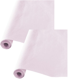 Feest tafelkleed op rol - 2x - lavendel paars - 120cm x 5m - papier