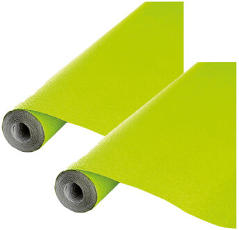 Feest tafelkleed op rol - 2x - lime groen - 120cm x 5m - papier