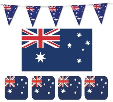 Feestartikelen Australie versiering - pakket - Australische feestversiering