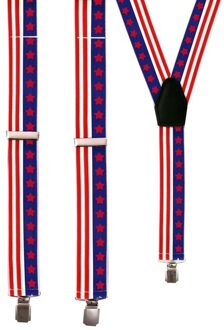 Feestartikelen - Bretels - USA/Amerika - Verkleed - Carnaval Multi
