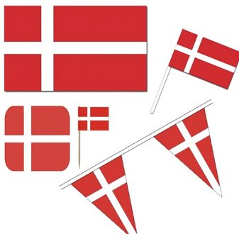 Feestartikelen Denemarken versiering pakket