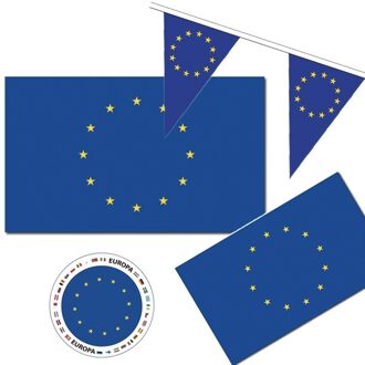 Feestartikelen Europa versiering pakket - 44 delig