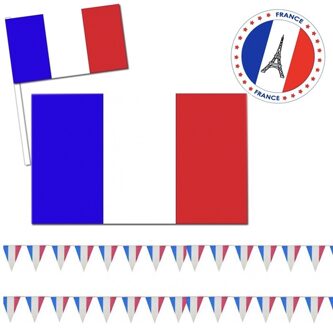 Feestartikelen Frankrijk versiering pakket