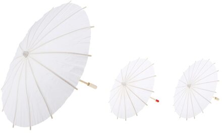 Feestartikelen Mini Papier Parasol Paraplu Blanco Papier Paraplu Diy Creatieve Ambachtelijke Paraplu Graffiti Kids Speelgoed 40cm