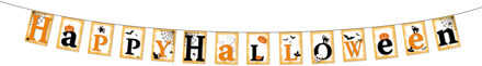 Feestdecoratie Happy Halloween slinger 3 meter