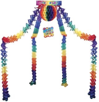 Feestelijke Hangdecoratie Happy Birthday Multikleur - Print