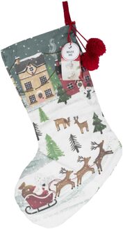 Feestelijke Kerstsok Decoratie Multikleur - Print