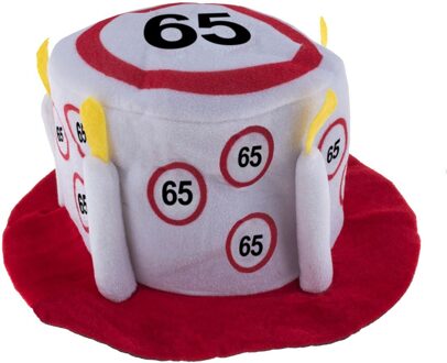 Feesthoed Verkeersborden 65 jaar Multikleur - Print