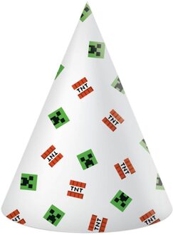 Feesthoedjes Minecraft (6st) Multikleur - Print