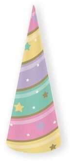 Feesthoedjes Unicorn Sparkle - 8 Stuks Multikleur - Print