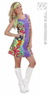 Feestkleding: Hippiejurk + hoofdband Multikleur - Print