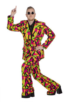 Feestpak Neon Disco Heren Multikleur - Print