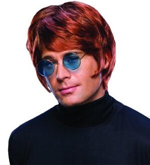 Feestpruik Elton John Bruin - Kastanje