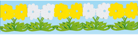 Feestslinger Lente bloemen - 300 cm - bloemen slinger - papier - brandvertragend
