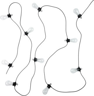 feestverlichting lichtsnoer - 10 LED lampen - gekleurd - 500 cm Multi
