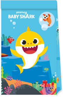 Feestzakjes Baby Shark (4st) Multikleur - Print