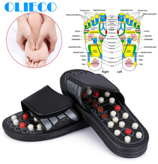 Feet Massage Slippers Foot Reflexology Acupuncture Therapy Massager Walk Stone Shoes Acupuncture Cobblestone Massageador Sandal