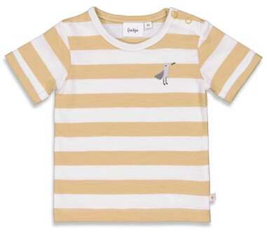 Feetje Gestreept T-shirt Stranddagen Sand Melange Beige - 62