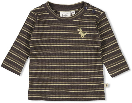 Feetje jongens longsleeve Antracite - 68
