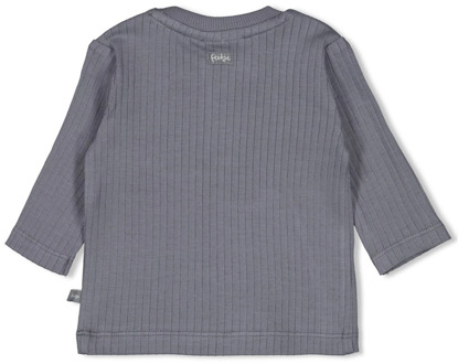 Feetje jongens longsleeve Donker grijs - 62