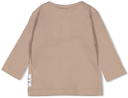 Feetje jongens longsleeve Taupe - 68
