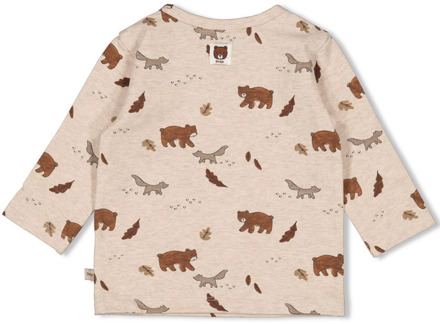 Feetje jongens longsleeve Taupe - 74