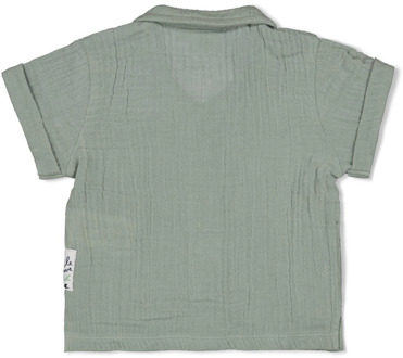 Feetje jongens overhemd Groen - 74