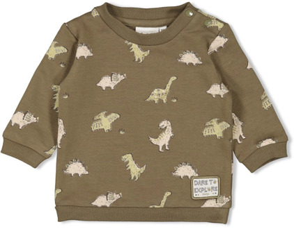 Feetje jongens sweater Olijf - 68