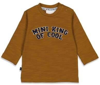 Feetje Lange Mouw Shirt Mini King Of Cool Camel Bruin - 56