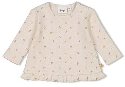 Feetje Little Shirt met lange mouwen Rosebud Nature Melange Beige