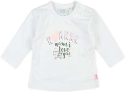 Feetje Longsleeve Roarrr Wild Thing wit