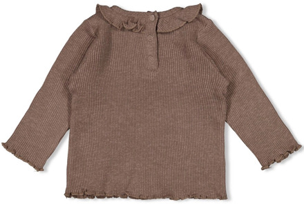 Feetje meisjes longsleeve Bruin - 56
