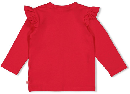 Feetje meisjes longsleeve Rood - 74