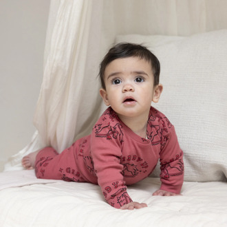 Feetje meisjes pyjama Rood - 56