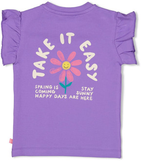 Feetje meisjes t-shirt Paars - 80