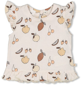 Feetje Schattig Fruitig Uit T-shirt white Wit - 80