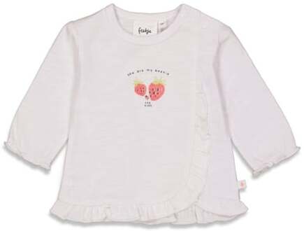 Feetje Shirt lange mouw Berry Sweet Wit - 68