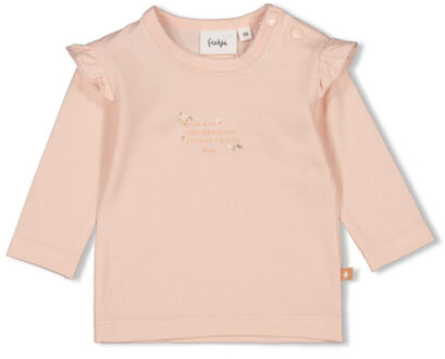 Feetje Shirt met lange mouwen Bloom Met liefde Roze Roze/lichtroze