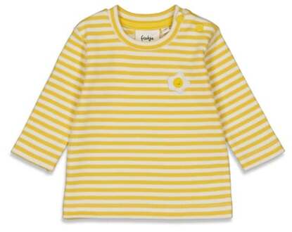 Feetje Shirt met lange mouwen Gestreept Ei-geel - 50
