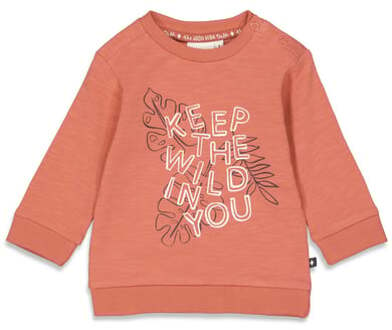 Feetje Sweatshirt Good Vibe Tribe Brique Oranje - 62