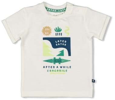 Feetje T-shirt later Gator uit white Wit - 68